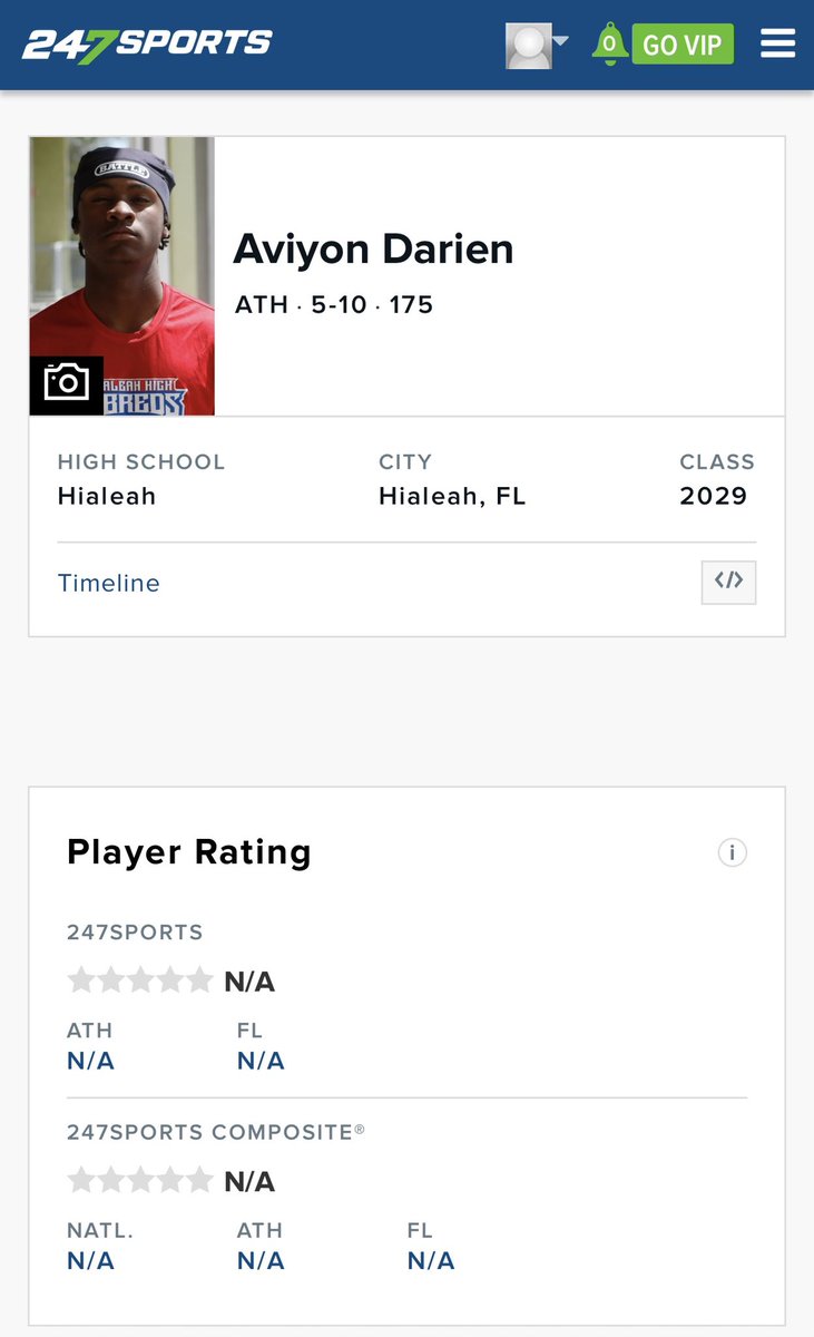 aviyondarien1's tweet photo. Blessed to be put on 247 sports #AGTG💪🏾 https://t.co/P1jX7KYZxO
