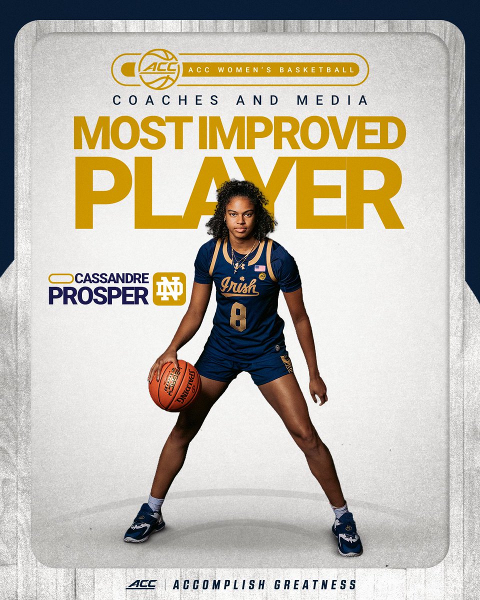 accwbb's tweet photo. A new level reached 🫡

Cass Prosper is the 2026 ACC Most Improved Player of the Year. https://t.co/1XygHFCICy