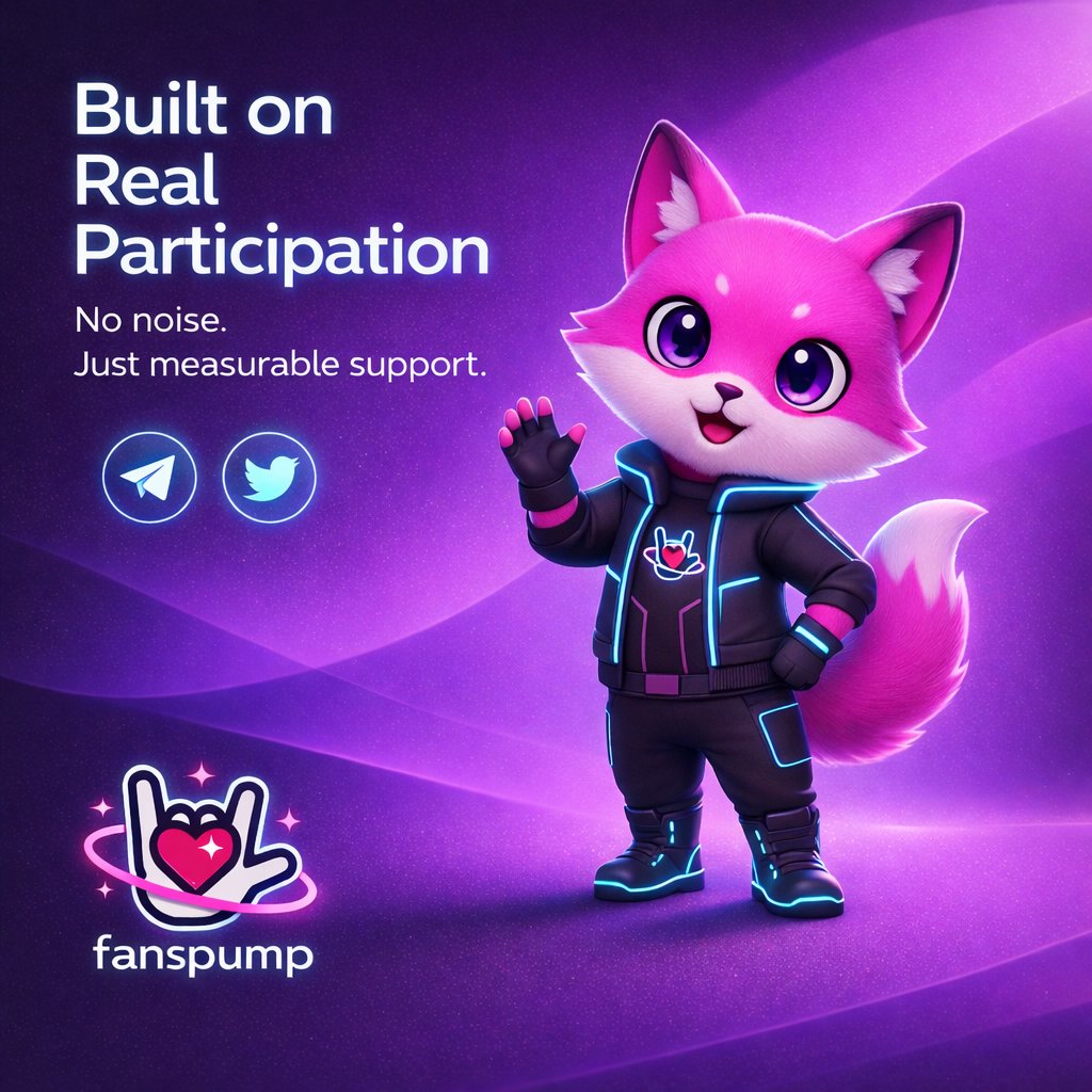 fanspump_fans's tweet photo. Built on real participation.

No https://t.co/SeKPH34gmJ artificial hype.
Fanspump measures what actually matters:
community activity and measurable support.
Projects that engage rise.

Join : https://t.co/D8lYFiSvaO
#Fanspump #Web3 #CryptoCommunity #Engagement https://t.co/QenNlbbkOq
