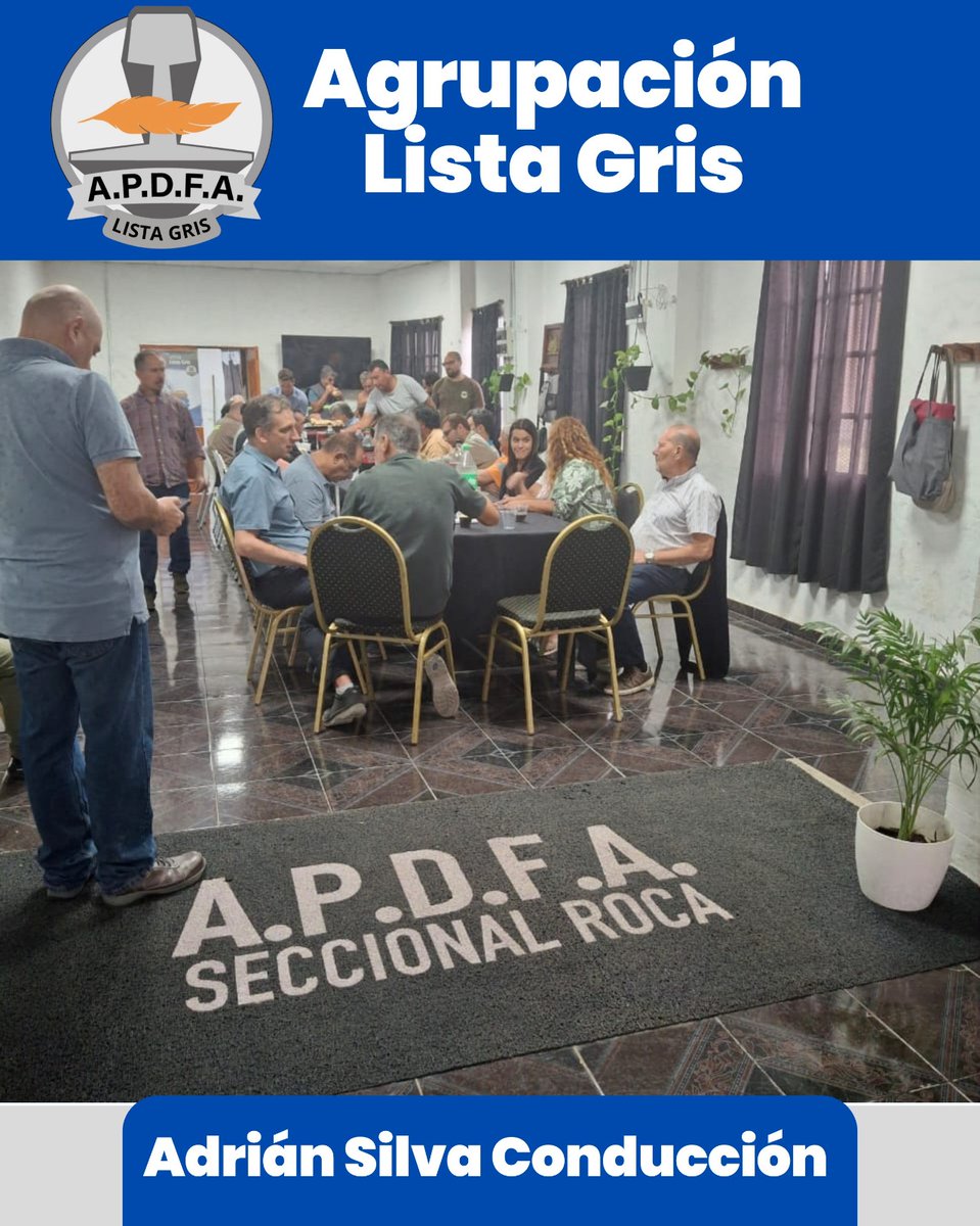 Cierre de campaña con afiliados y afiliadas de la Seccional  Roca 
#AdrianSilvaClnduccion
#LaListaEsGris