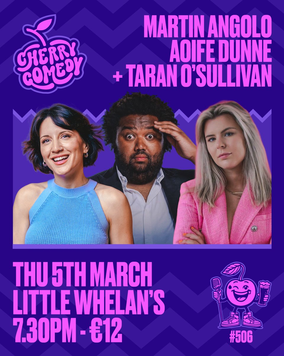 Cherry Comedy 🍒 Live at Whelan's tweet media