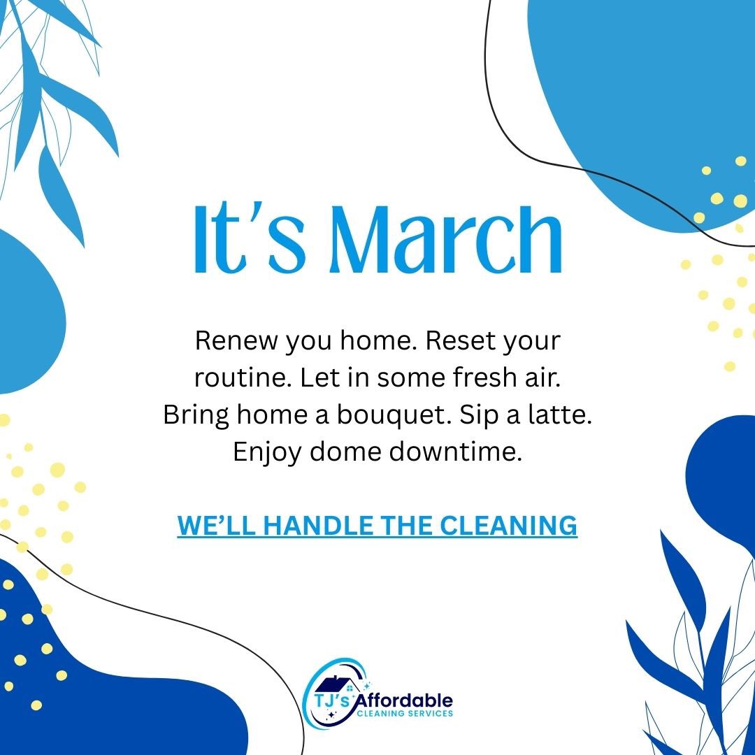 tjacservices's tweet photo. March is officially here! 🌸🌼

The days are getting longer, and we all feel the urge to start some spring cleaning...but you don't have to go it alone! Let's get your home refreshed for the new season.

#cleaning #homecleaning #beforeandafter #cleanhome #cleanhomehappyhome https://t.co/YAbcMFeIFA