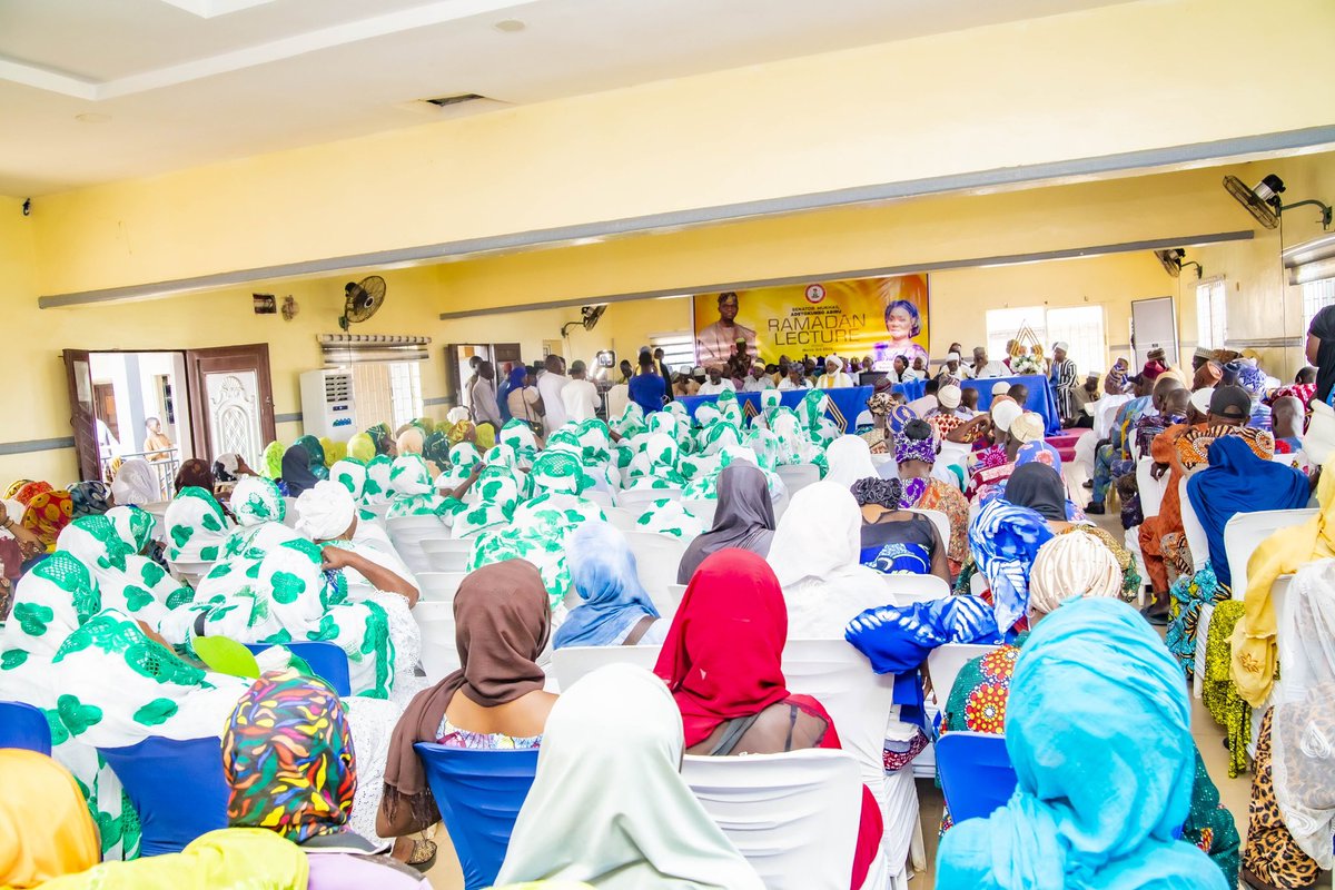 TokunboAbiru's tweet photo. The Senator Mukhail Adetokunbo Abiru Ramadan Lecture Series continued today with the Epe Local Government Muslim Community, fostering an atmosphere of faith, unity, knowledge, and spiritual reflection.

Under the esteemed guidance of our Chief Host, Chief Imam Sadallah AbdulRahmon Abiola, President General, League of Imams and Alfas, Epe Division, the gathering offered a profound opportunity for spiritual enlightenment and strengthened communal bonds.

Renowned scholar, Professor Morufudeen Shittu, delivered a thought-provoking lecture on faith and unity. His message resonated deeply, reminding us that true unity rises above differences and is rooted in shared values, compassion, and unwavering devotion to Allah (SWT).

I sincerely appreciate the presence of the Executive Chairman of Epe Local Government, Hon. (Princess) Surah Olayemi Animashaun, FHTI, for her continued support and commitment to initiatives that positively impact our people at the grassroots.

The session was graced by respected community leaders, distinguished scholars, and devoted worshippers, all united in purpose and reflection.

As we continue this sacred journey, may the lessons from today inspire us to grow as better individuals, contribute meaningfully to society, and uphold the enduring virtues of love, patience, and service to humanity.

May Allah (SWT) accept our fasts, prayers, and good deeds.

#ramadankareem #doinggood