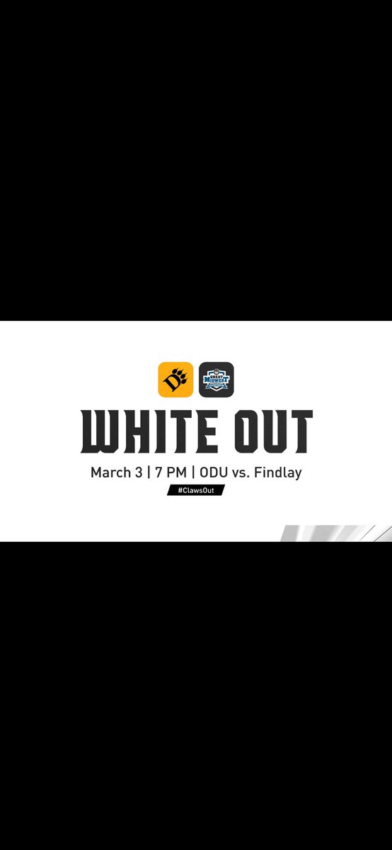 ODUPanthersMBB's tweet photo. First 150 students to the game get a free white out t-shirt.

It’s March. https://t.co/OOPgTsJTtt