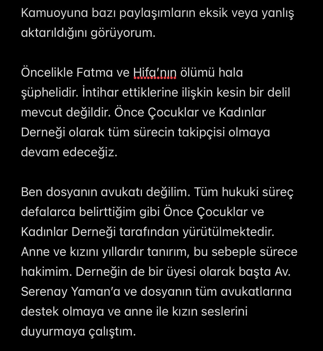 gnsbsnz's tweet photo. Bazı hatalı paylaşımlara ilişkin açıklamamdır. Cenaze için 4 Mart saat 13:00’da Ihlamurkaya Mezarlığı’nda olacağız. Desteğinizi bekliyoruz. https://t.co/y17Tq6WtBF