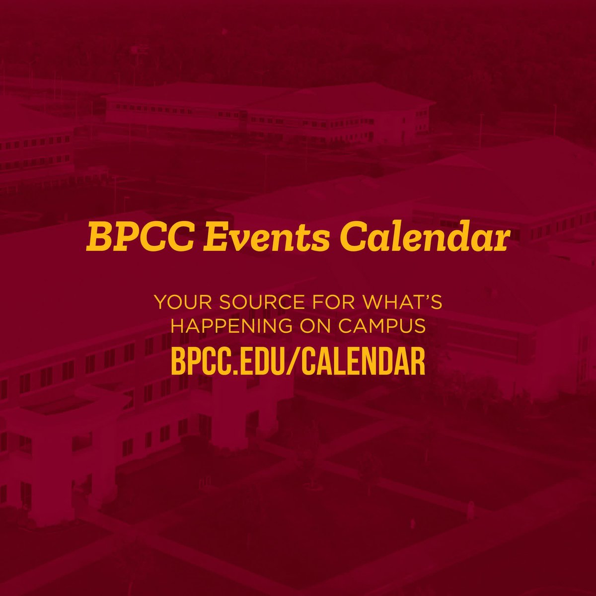 BPCCCavs's tweet photo. There’s always something happening at BPCC! Don’t just hear about it later — see what’s happening now: https://t.co/Gt7fYMjZmA #BPCCproud #goLCTCS #BPCCevents #StayConnected https://t.co/GVGh2KBdrE