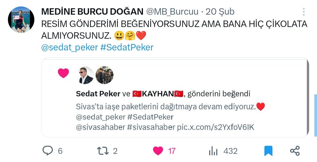 MEDİNE BURCU DOĞAN tweet media