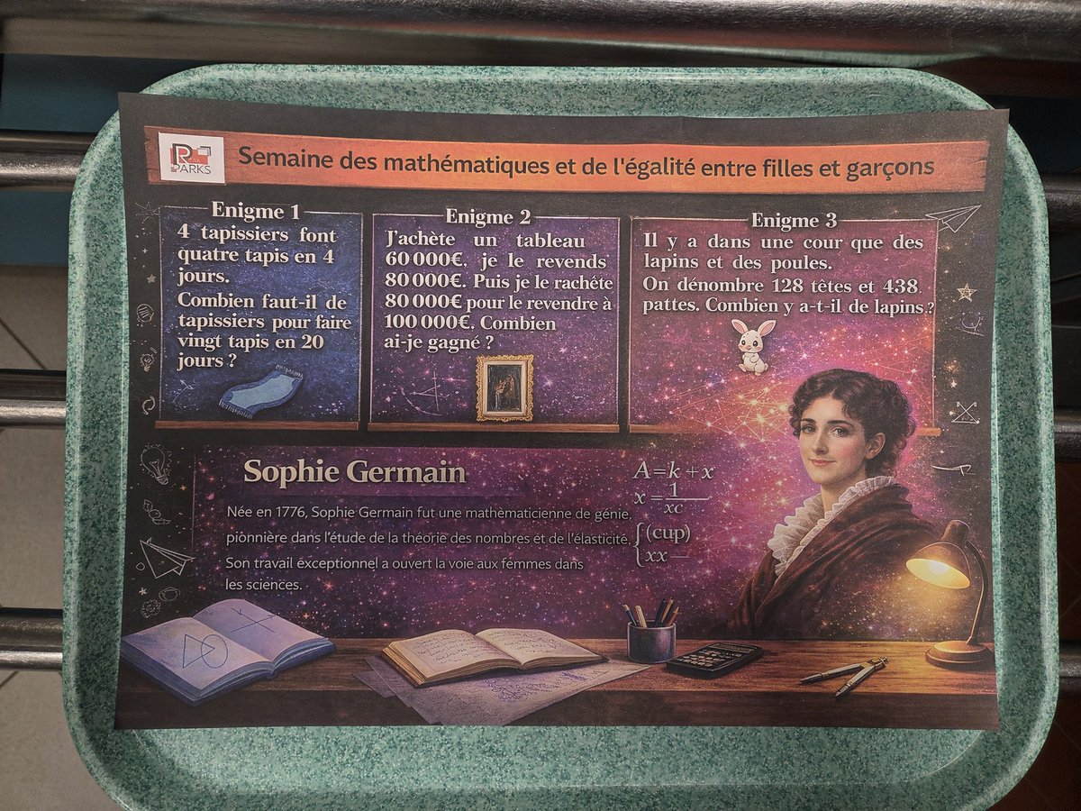 HalougiL's tweet photo. Super journée au lycée Rosa Parks de Thionville pour l'ouverture du Festival @LesMathsEnScene 🥰
Des élèves très mimis, un super accueil (merci à la direction), et une organisatrice géniale bien sûr : bravo à Mme Braun 👏

#maths
#planmaths
#fillesetsciences https://t.co/10dLFUu7vQ