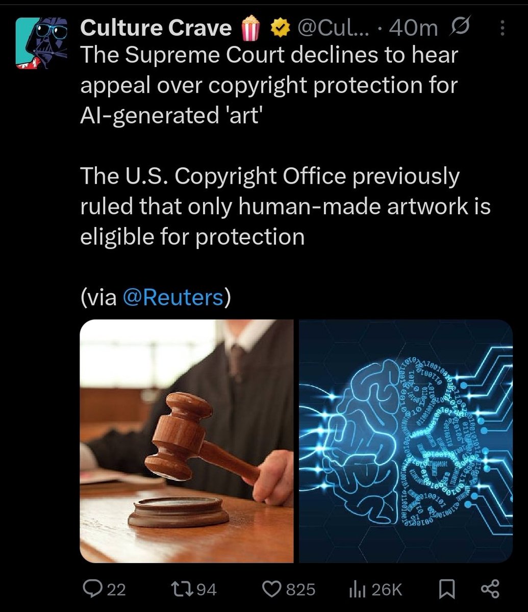 bennyyt_2004's tweet photo. LMAO! Artists can't stop winning, FUCK AI!!! https://t.co/DRlaaaXbZ7