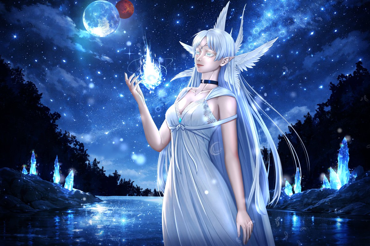 LuLunaStudio's tweet photo. No suelo publicar nada aquí, pero bueno ahí va u,u Oc de mi historia, Zoe Edevane... [Commission open 💌]  #digitalartwork #ArtistOnTwitter #illustration #originalcharacters #AnimeArt #noAI #fantasyart #art #commissionsopen #CLIPSTUDIOPAINT #drawing https://t.co/BmXUONtJd5