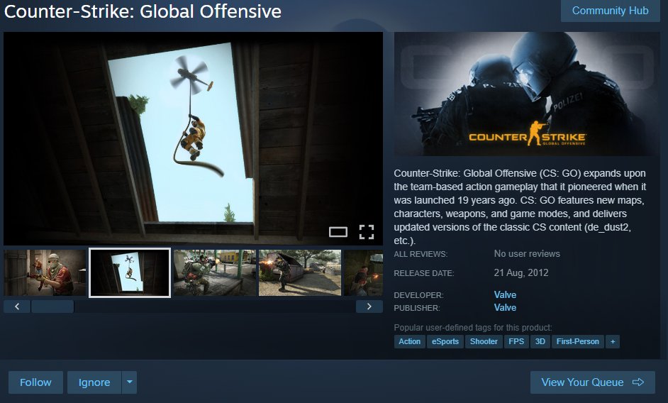 🚨CSGO just showed up on Steam again! Yes, the actual CSGO! 🤯 And it’s ...