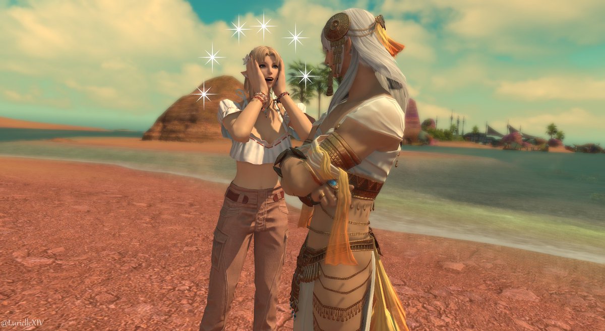 Obviously, Lurielle REALLY likes the new gear on Estinien 🤭