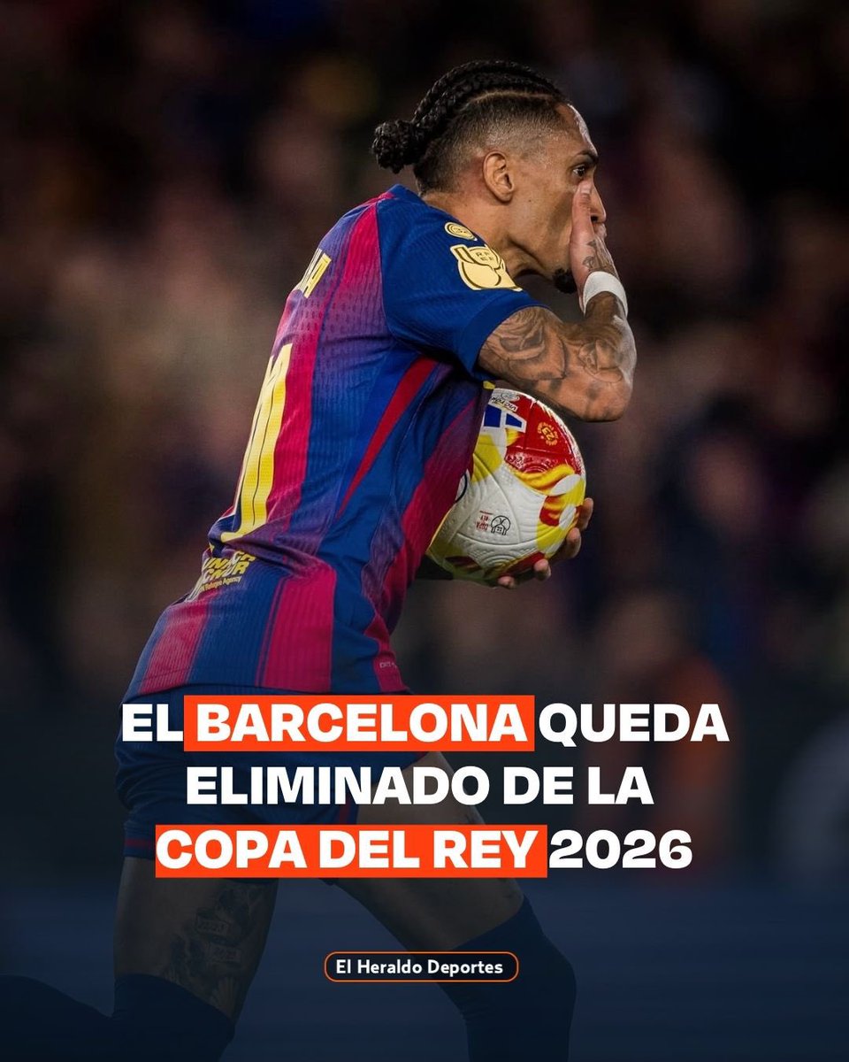 El equipo blaugrana quedó eliminado de la Copa del Rey tras una serie intensa y cerrada, donde peleó hasta el último minuto y estuvo a solo un gol de cambiar el destino. 😱

🔴⚪ El Atlético fue contundente en los momentos clave y aseguró su lugar en la gran final.