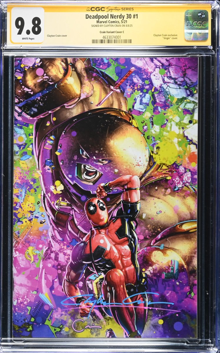 Deadpool Nerdy 30 #1 Clayton Crain  Cover C  9.8 CGC SS  
🔗 ebay.com/itm/1170593385…  
 #ad
