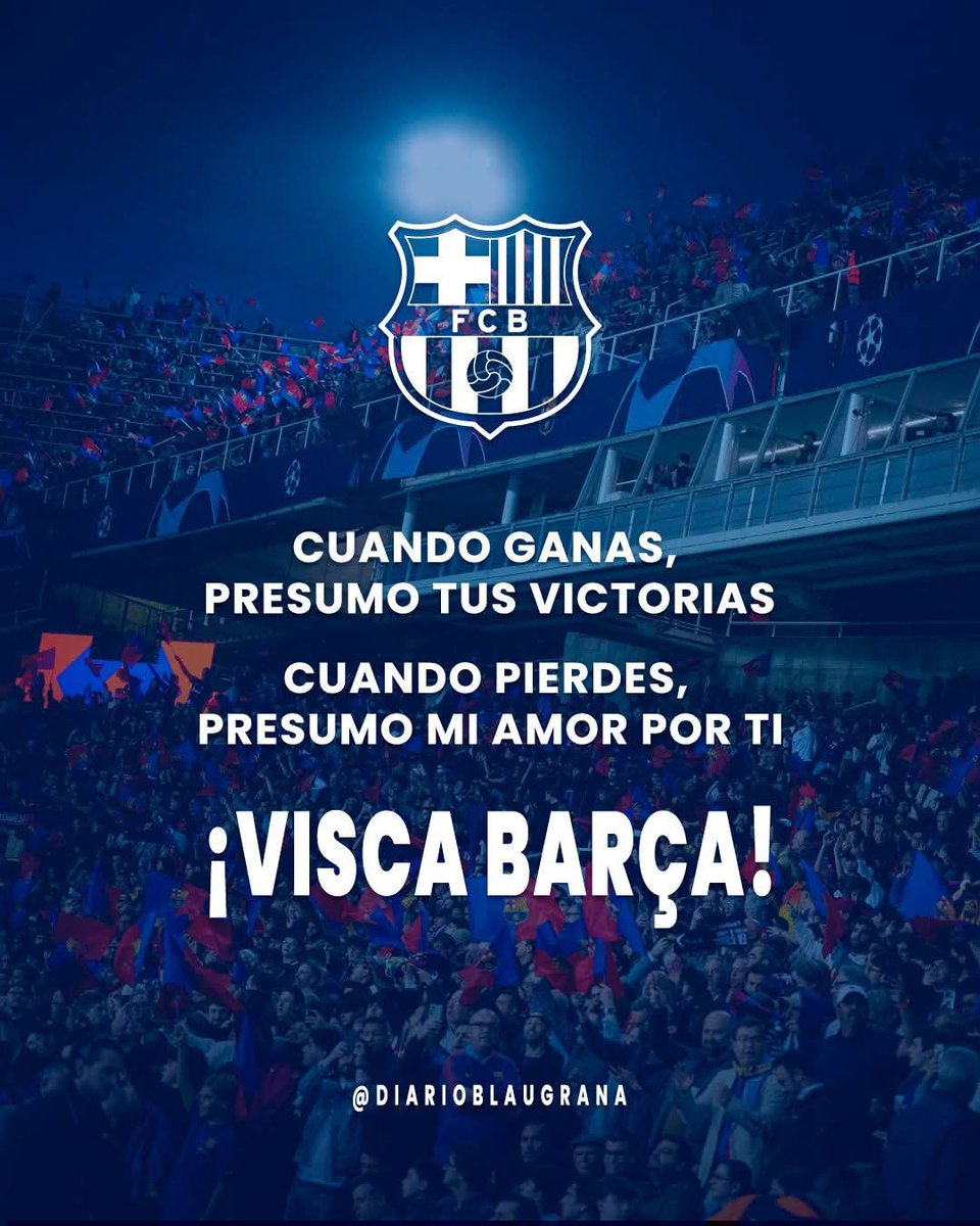 No se logró la remontada, pero orgullo de este equipo. ¡Visca Barça siempre! 💙❤️💪🏻
