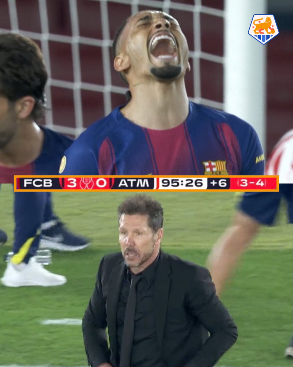No remontada for Barcelona 🤕

3-0 up in the Camp Nou with about 24 minutes to spare and Barça couldn't get it done. Simeone and Atlético advance to the Copa Del Rey final 🏆

Are Barça still winning what's left of the treble?