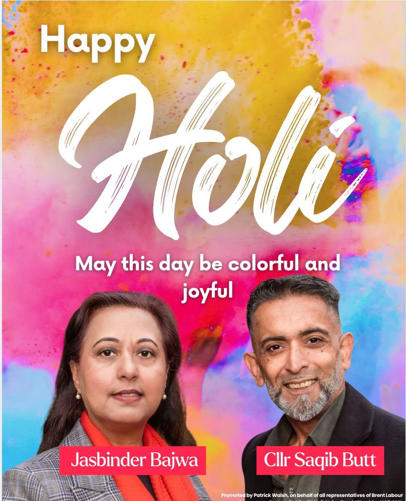 CllrSButt's tweet photo. Wishing all our residents in Kingsbury and beyond, A Happy Holi

#Holi2026 https://t.co/poTrNI4bBZ