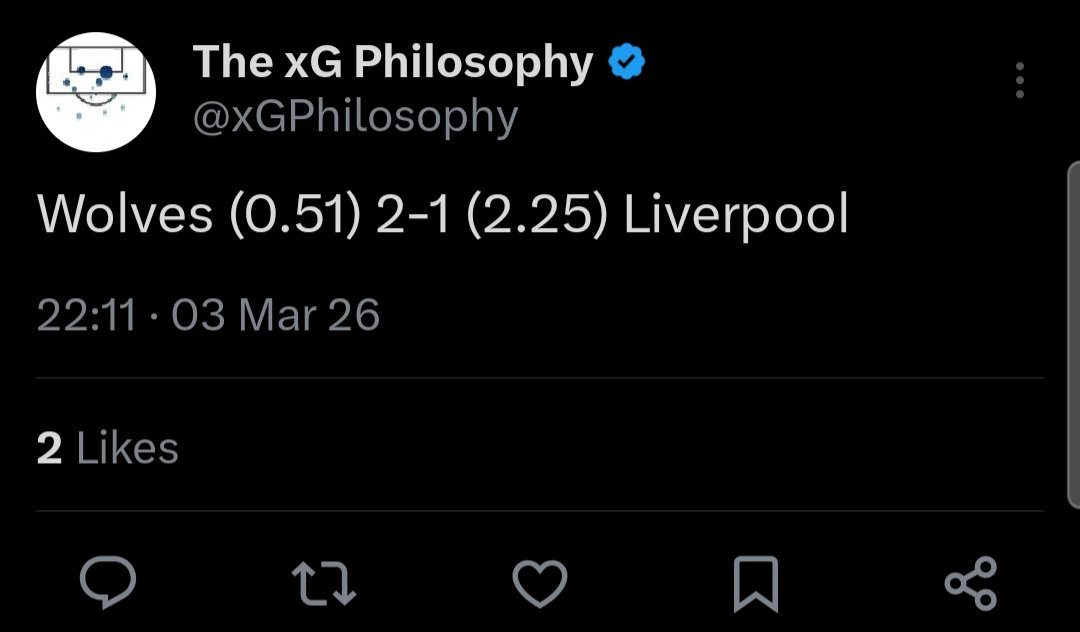 Arnorhe's tweet photo. @haustmann Æji er það samt. Wolves áttu ekkert skilið út úr þessum leik. Bara tvö skíta mörk frá Wolves og við óheppnir. Langt í frá versti leikur Liverpool á tímabilinu. https://t.co/9P3b2Lyt67