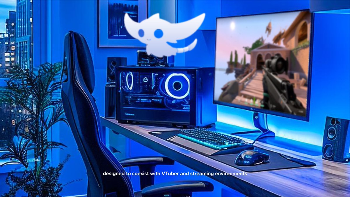 Robotic Stingray mascot.
3D render + flat version.
Built for VTuber environments.