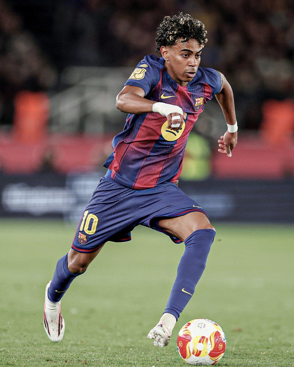 Not only did Lamine Yamal have more touches in the attacking penalty area today (11) than Atlético's entire team together (10) ... Yamal's 14 take-ons completed are his most in a single match this season. 

One of his best performances.