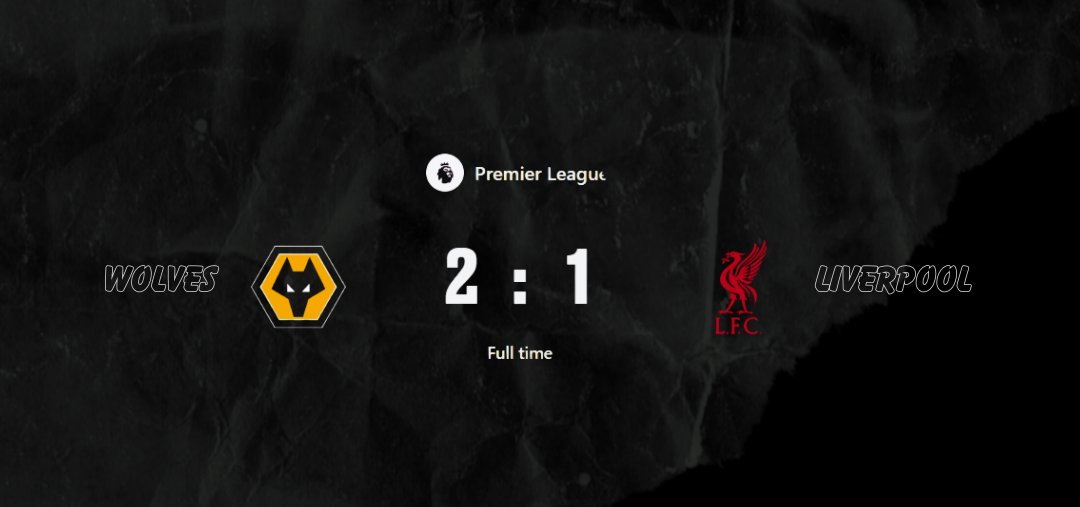 NinetyPlus99's tweet photo. STUNNED AT THE DEATH! 🐺🏟️💔

Wolves 2-1 Liverpool!. Salah’s first goal of 2026 wasn’t enough as a 94th-minute deflected winner sinks the Reds. Is the Top 4 race officially over for Liverpool? 👇

#WOLvLIV #LFC #Wolves #PremierLeague #Salah https://t.co/6sHaz1Ry2j