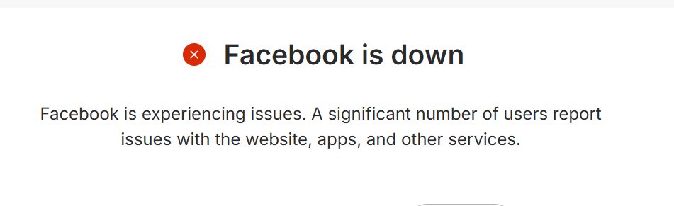 RandomstuffA2Z's tweet image. 🚨 TECH ALERT: Facebook is DOWN right now—thousands reporting login/feed/website issues worldwide (DownDetector spiking hard). Apps glitching, errors everywhere. Who's affected in Phoenix/Valley? Time to touch grass or scroll X harder? 😅  
#FacebookDown #Outage #Meta