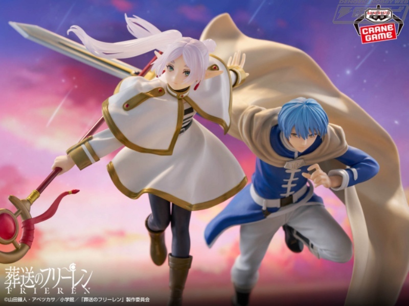 hobby_magazine's tweet photo. 【昨日の話題】戦闘シーンのふたりをダイナミックに立体化！『葬送のフリーレン』フリーレンとヒンメルがバンプレストのプライズフィギュア「MAXIMATIC」に登場！

https://t.co/yQ2TmizmUF

#フリーレン #フィギュア https://t.co/ItOtM16EBn