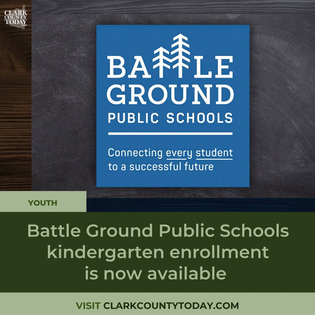 NewsFromCCT's tweet image. Kindergarten enrollment is open at Battle Ground Public Schools for children turning 5 by Sept. 1, 2026, with orientation in May and a staggered start in the fall. clarkcountytoday.com/youth/battle-g… #BattleGround #Kindergarten