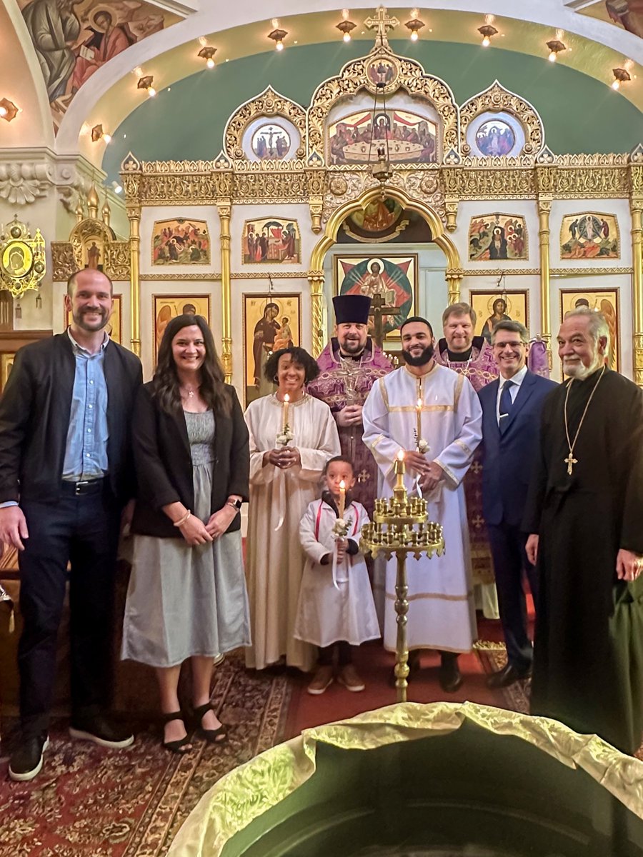 The morning of the Sunday of Orthodoxy began with the holy baptisms of Noah, Jacqueline Rebecca, and Nehemiah. A real triumph! Alleluia!