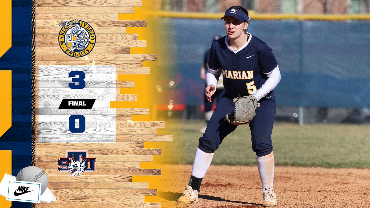 Top-25 win for <a href="/MarianKnightsSB/">Marian Softball</a>!

The Knights pitch a shutout against #18 St. Thomas, getting big hits from Abbey Hofmann and Abby Madere in the last two innings to secure the win!