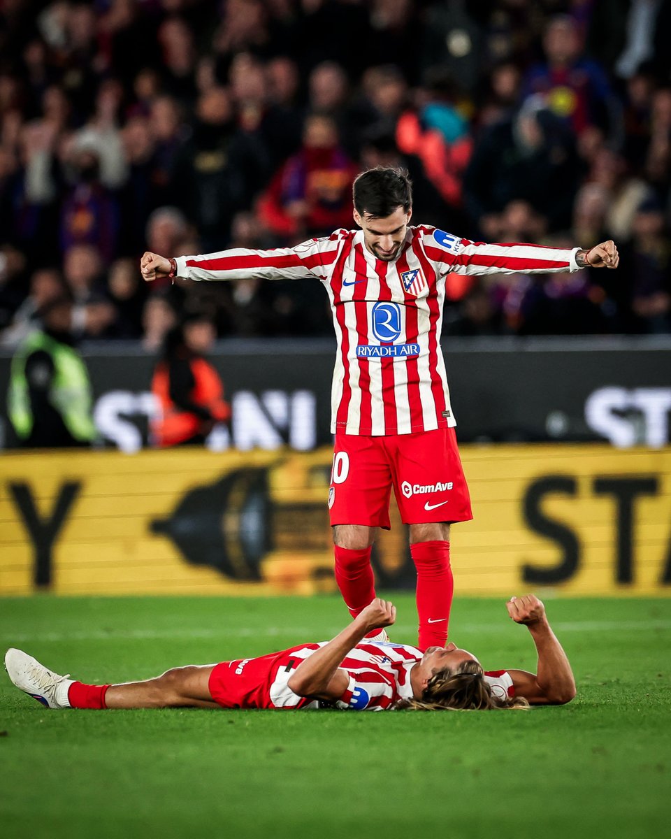 brfootball's tweet photo. Atlético Madrid are headed to the Copa del Rey final for the first time in 13 years 🔴⚪ https://t.co/9PlMXHsMBW