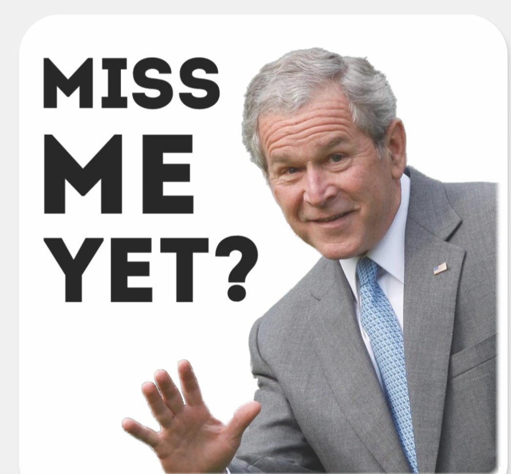 Honestamente si los gringos no hubieran invadido Irak y ejecutado a Saddam Hussein que era el contrapeso de los ayatolas y que los traía a pan y verga, nada de esto estaría sucediendo. 
Pero bueno, quiso vengar a papi.
Eres un pendejo George