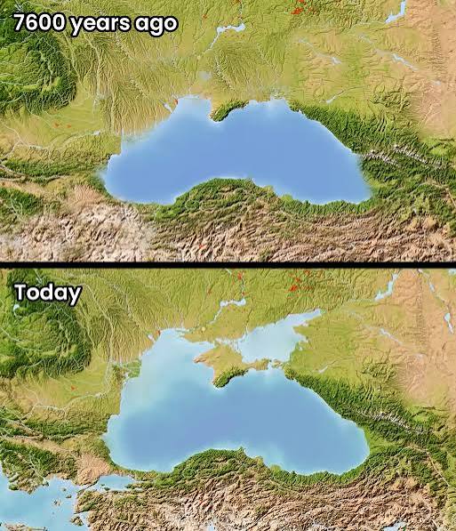 frater_dt's tweet photo. The flooding of the Persian Gulf, Black Sea, Doggerland, etc. gave early man so much generational PTSD that they caused all of the global flood myths. https://t.co/yfTe8rXj5f