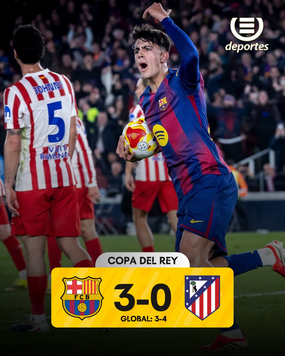 #CopaDelRey | ¡EL ATLETI ES FINALISTA! Pese a caer goleados por el Barça en el Spotify Camp Nou, el equipo del 'Cholo' Simeone clasifica a la final de la Copa del Rey 🏆

Visita ➡️ emisorasunidas.com