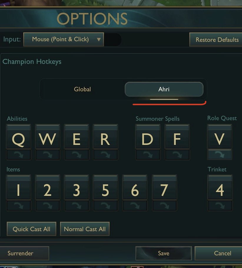 Sheep_Esports's tweet photo. You can customize your hotkeys 🛠️ per champion on the latest PBE update!

via SkinSpotlight https://t.co/RbOzCHFTid