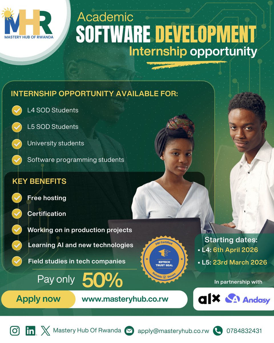 MASTERY HUB OF RWANDA tweet media