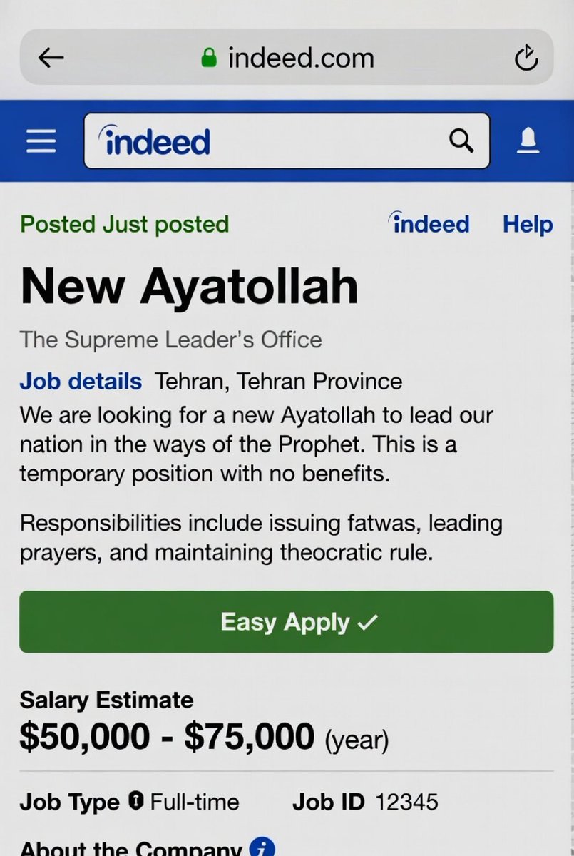 DadosaPrime's tweet photo. I was looking for a new job since this whole social media thing is just not working out for me... 🧠🧠
#jobs #news #openposition #nowhiring #iran https://t.co/OJoINRDdvi