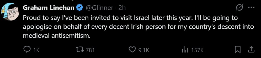 hector_drummond's tweet photo. If you're wondering why Graham Linehan got so much publicity over the last few years, and was made a "free speech champion", when real right-wingers were silenced, ignored, jailed... https://t.co/gETKdA1fWh