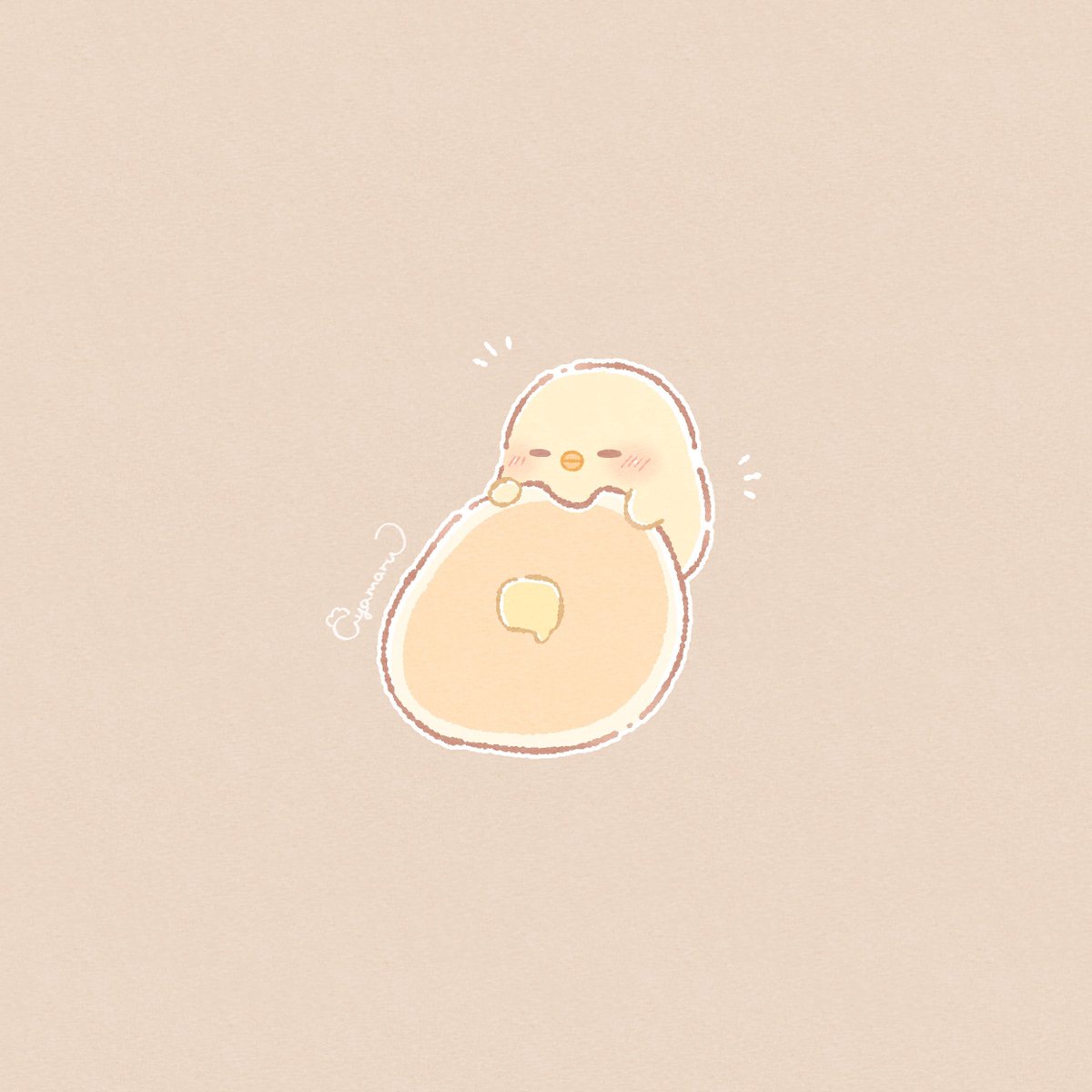 最近のマイブーム🥞𓌉𓇋

#まんまるぴよこ #ゆるいイラスト #illustration