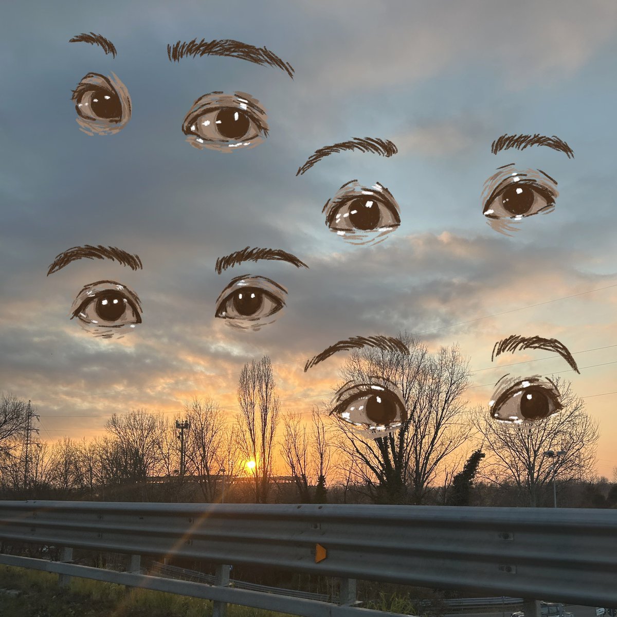 skymlees's tweet photo. mark’s eyes + sunset https://t.co/rSr2GTm1h7