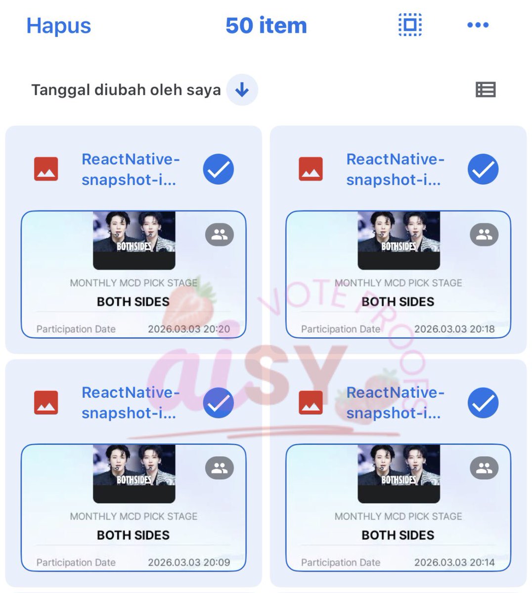 aisy vote🍓 tweet media