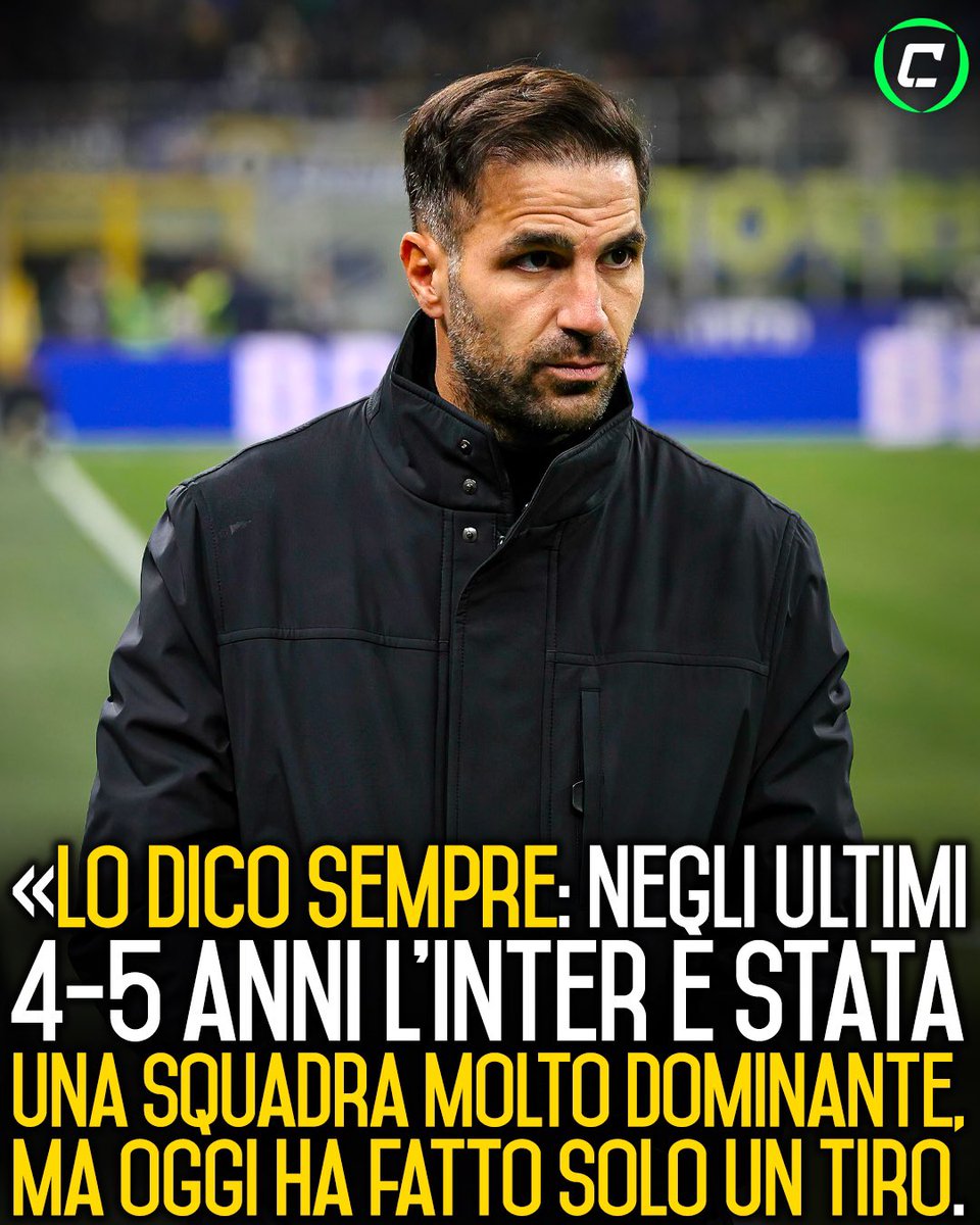 CronacheTweet's tweet image. L'analisi di Cesc #Fàbregas al termine di #ComoInter: l'orgoglio per una grande prestazione contro una big, ma anche qualche rimpianto per non aver sfruttato le occasioni avute 🗣️

(1/3)
