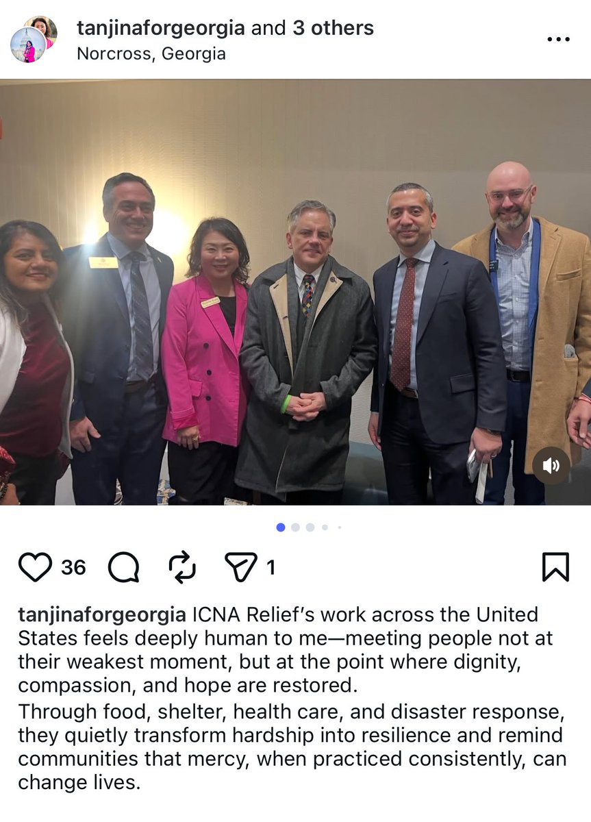 HollyKesler's tweet photo. 🚨MEET TANJINA ISLAM—GA HOUSE DISTRICT 96🚨

(@tanjina_islam on IG): 
Activist, Artist, PhD student, DNC Delegate, Educator, and proud Bangladeshi-American building a "more equitable Georgia." She gushes over ICNA Relief: “Their work feels deeply human... transforming hardship into resilience. Thanks to my dear big brother Shamikh Shahadat & the ICNA TEAM.”

But let's connect the dots—
ICNA is the U.S. arm of Jamaat-e-Islami (JI), founded on the ideas of Islamist ideologue Maulana Maududi, who preached jihad to seize power and impose Sharia. JI's got deep ties to terror networks in South Asia, including Ansar al-Islam and The Muslim Brotherhood, among others. 

Bangladesh—Enter Nobel Laureate Muhammad Yunus, founder of Grameen Bank (plagued by misconduct allegations). Most recent Bangladesh interim chief, seen as Biden's pick post-political shifts. Under Yunus: Released murderous JI-linked extremists like Muhammad Jasimuddin Rahmani & lifted bans on JI and its violent student wing, Chhatra Shibir—pushing for an Islamic state—as well as supported Zohran Mamdani’s mayoral campaign.

Oh, and in our dossiers? 
Sophia Farooq's grandfather had close political ties to Yunus. ICNA (praised by Tanjina) traces back to Maududi—same roots as Farooq's family legacy. Oh, and they also gave rise to Al Qaeda.

Is this the "equity" Georgia needs? Voters, dig deeper. 

Sources: Our dossiers may be found at https://t.co/gHWnxpzqnp