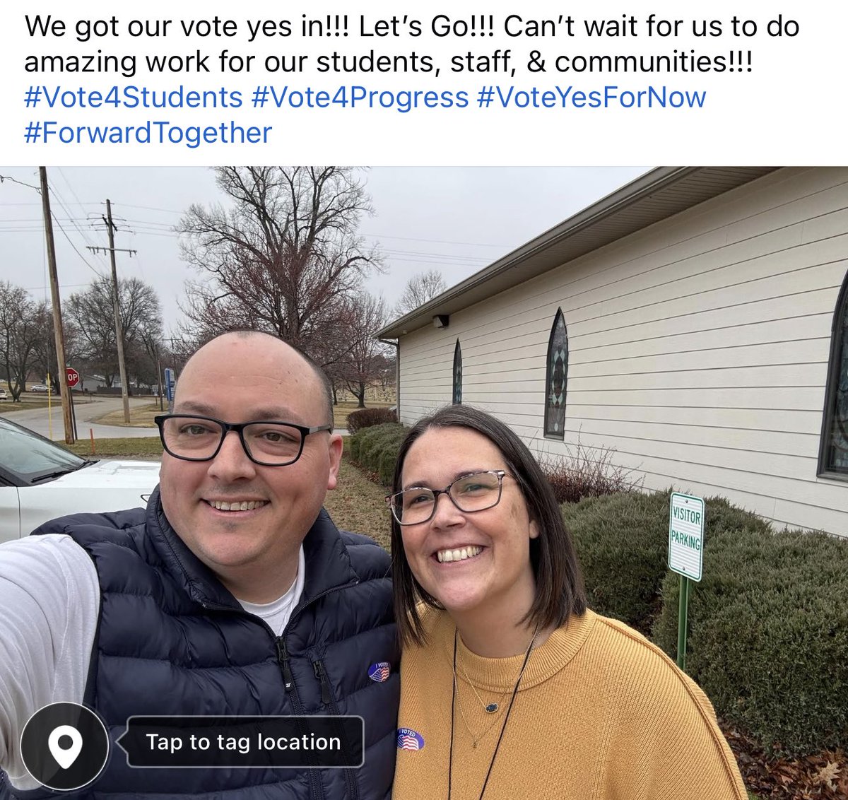SuptMrE's tweet photo. Bond Election Day!!! USD 417 Bond!!! Let’s Go!!! #ForwardTogether #Vote4Students #Vote4Progress #VoteYesForNow https://t.co/FraG8uHW2f