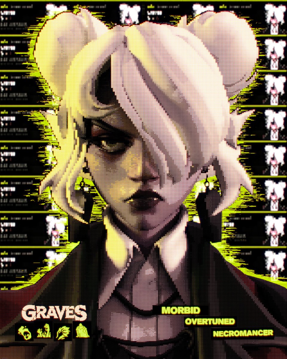 healbell_'s tweet photo. ☠️📕💛OVERTUNED💛📕☠️

really love graves design  has to make her and she’s pretty fun to play although I am so bad still. 

#graves #deadlock #deadlockthegame #necromancer https://t.co/G8t69ttMh2