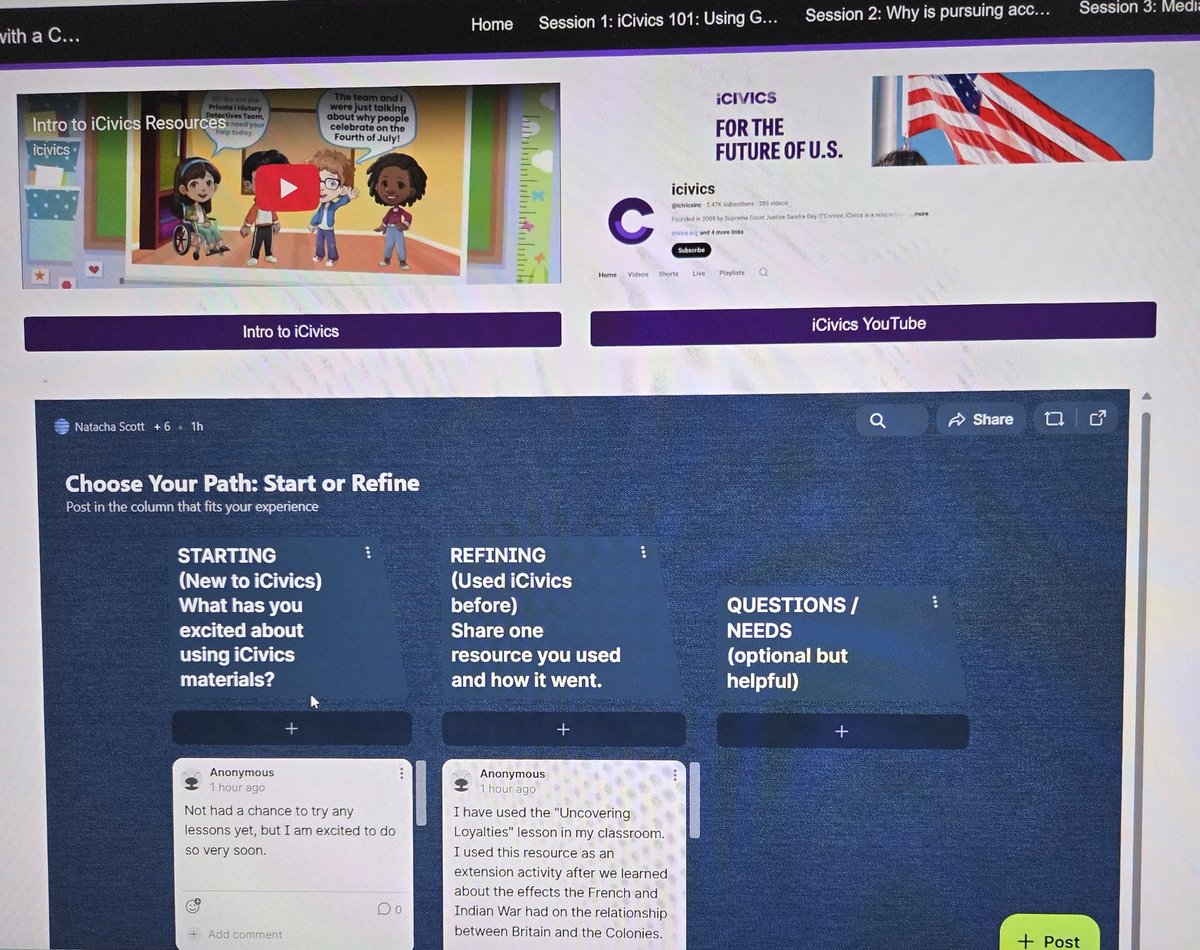 I loved learning more about <a href="/icivics/">iCivics</a> today in a very informative session about media and information literacy. Some very 👀 eye-opening statistics about where students are going to get their news. <a href="/KEDCGrants/">KEDC Grants</a> <a href="/Promise_Leaders/">Promise Leaders</a>