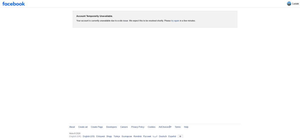 PadPoet's tweet image. Facebook is down on desktop. Mobile seems to work. #Facebook #Facebookdown