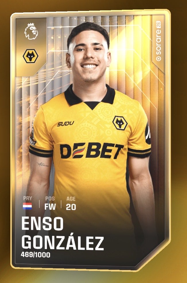 Insane result for Wolves tonight! They have really turned their season around!! 

To Celebrate I’m dropping you a hint there might be a giveaway at the end of the video linked below 😘 it may involve this player and others 🤫

Video:
New Sorare Strategy!!
youtu.be/M0jkkef9z20