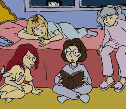 Termina girls slumber party as daria's slumber party :3
(Daria redraw)