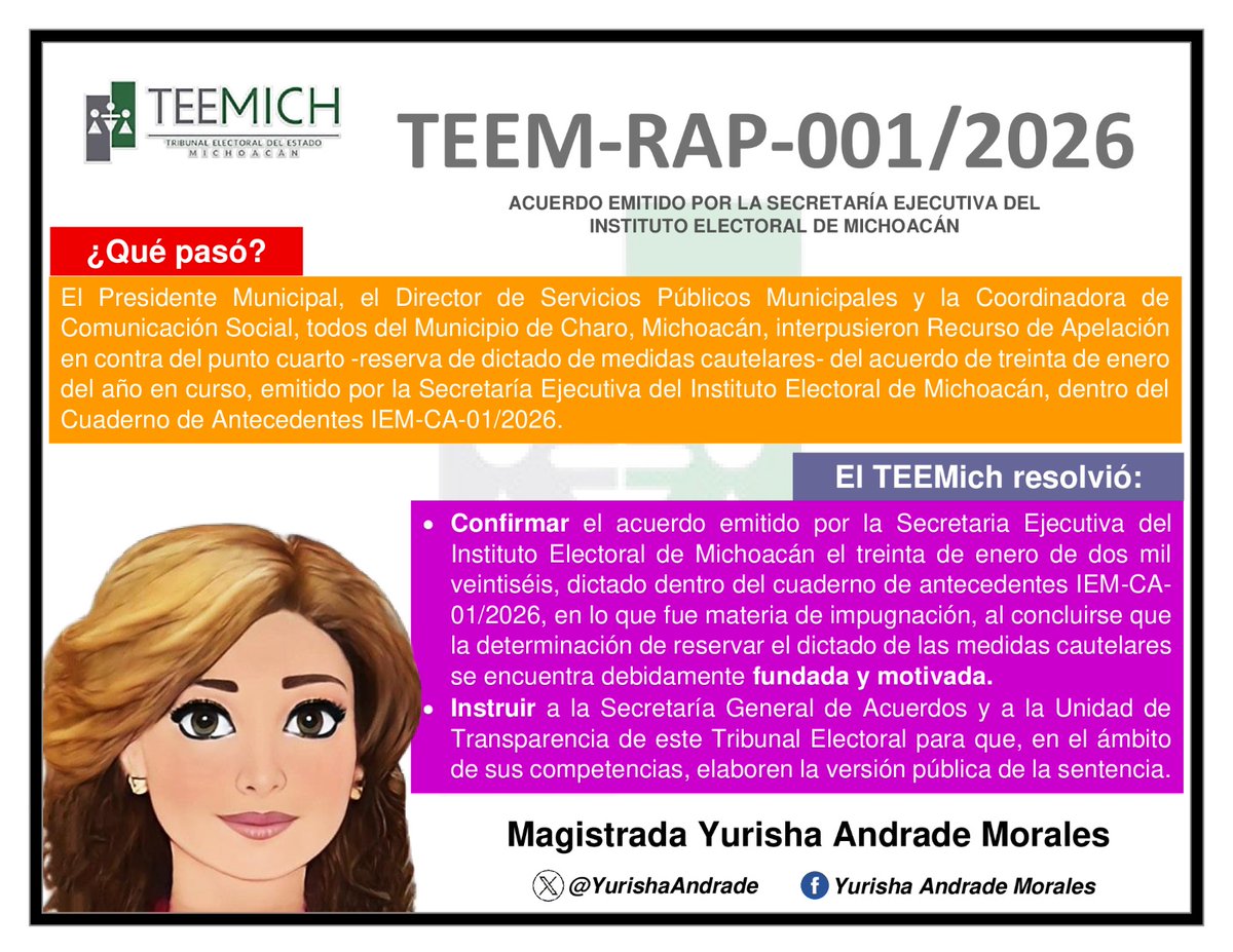 Magistrada Yurisha Andrade tweet media